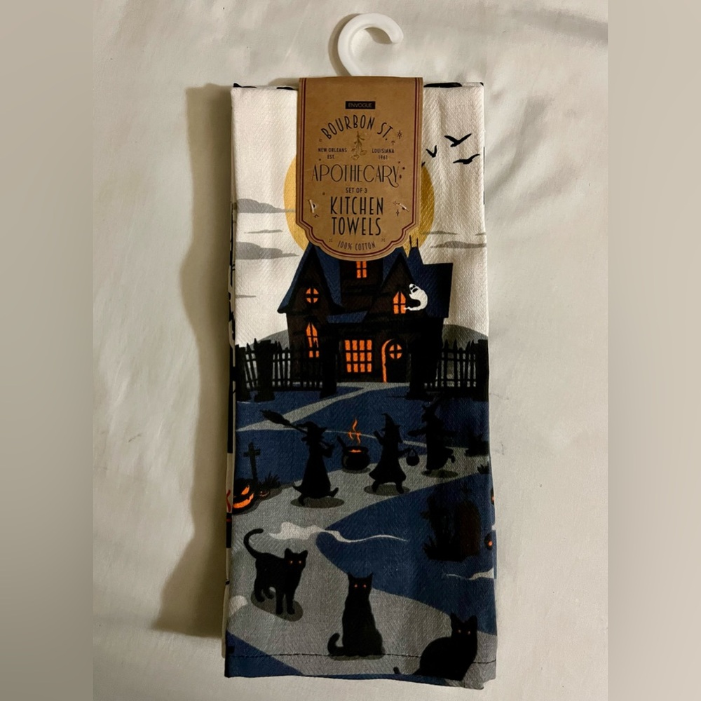 Set of 3 witch kitchen towels